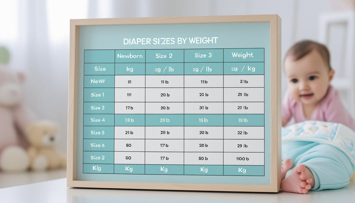 diaper sizes by weight