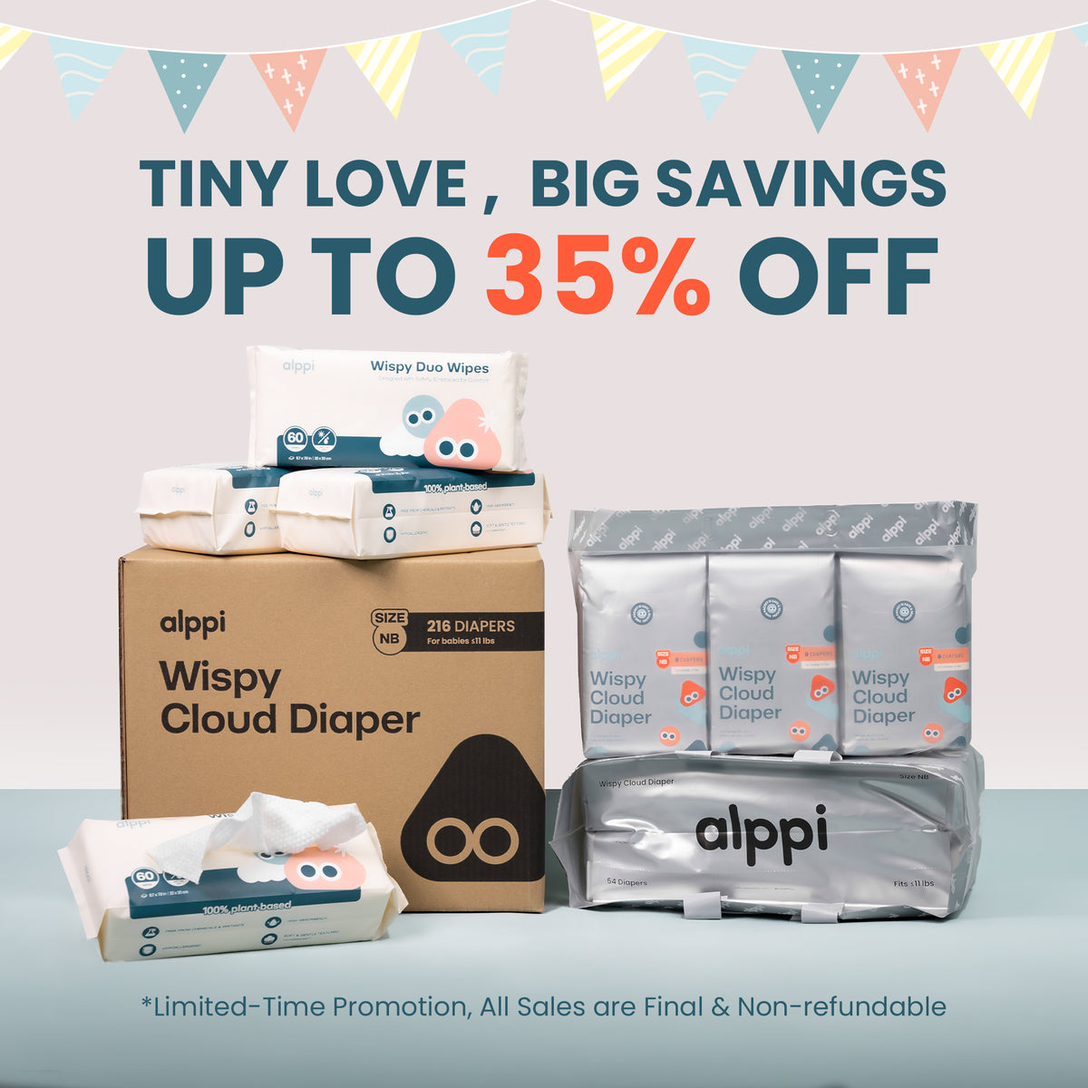 Alppi Newborn Special: Diapers &amp; Wipes