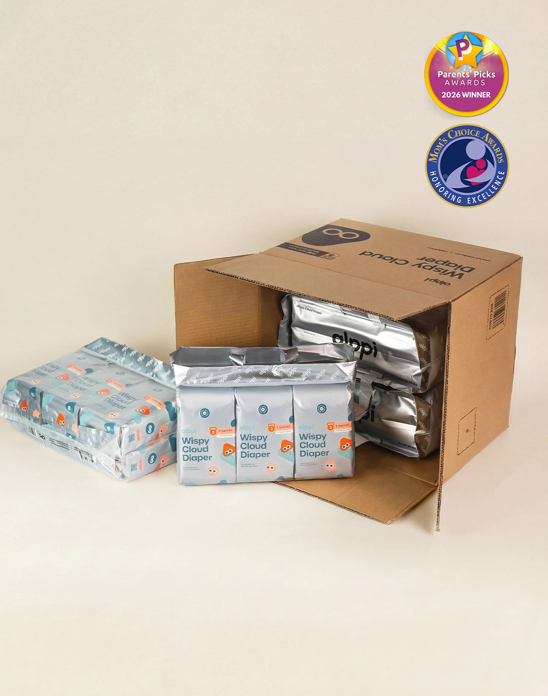 Alppi Wispy Cloud Diaper Monthly Box
