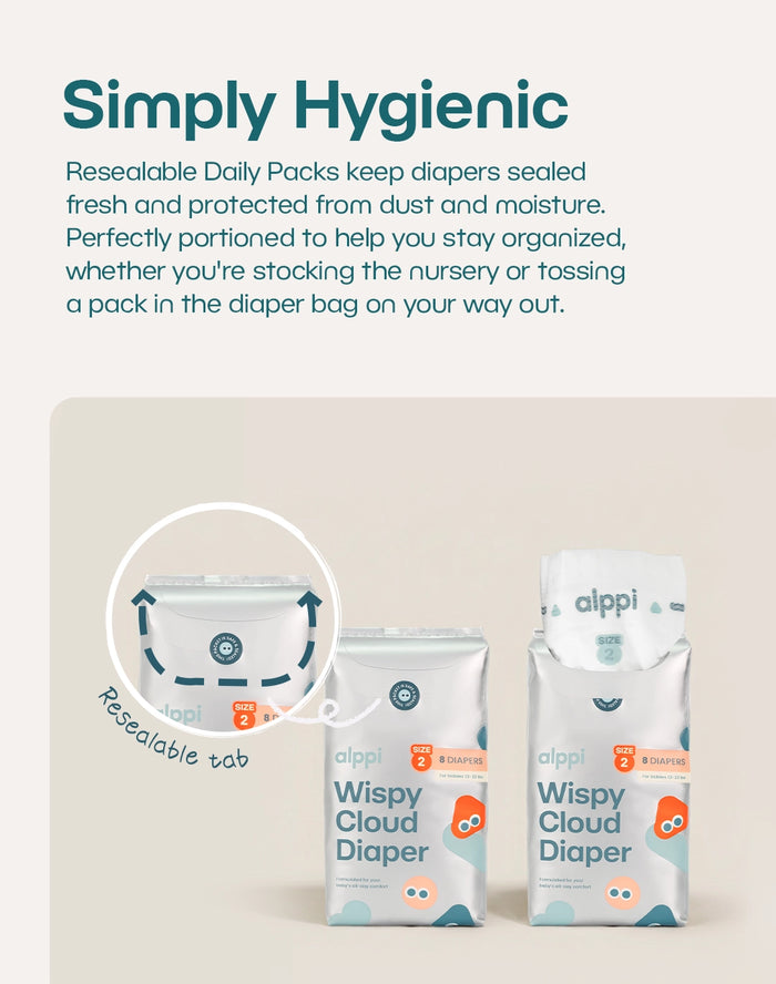 Simply hygienic resealable packaging